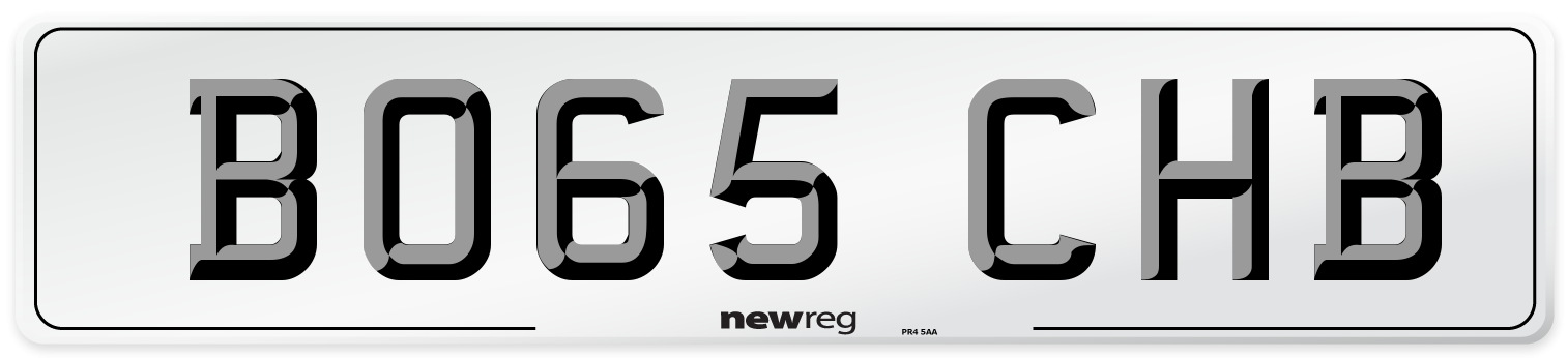 BO65 CHB Number Plate from New Reg